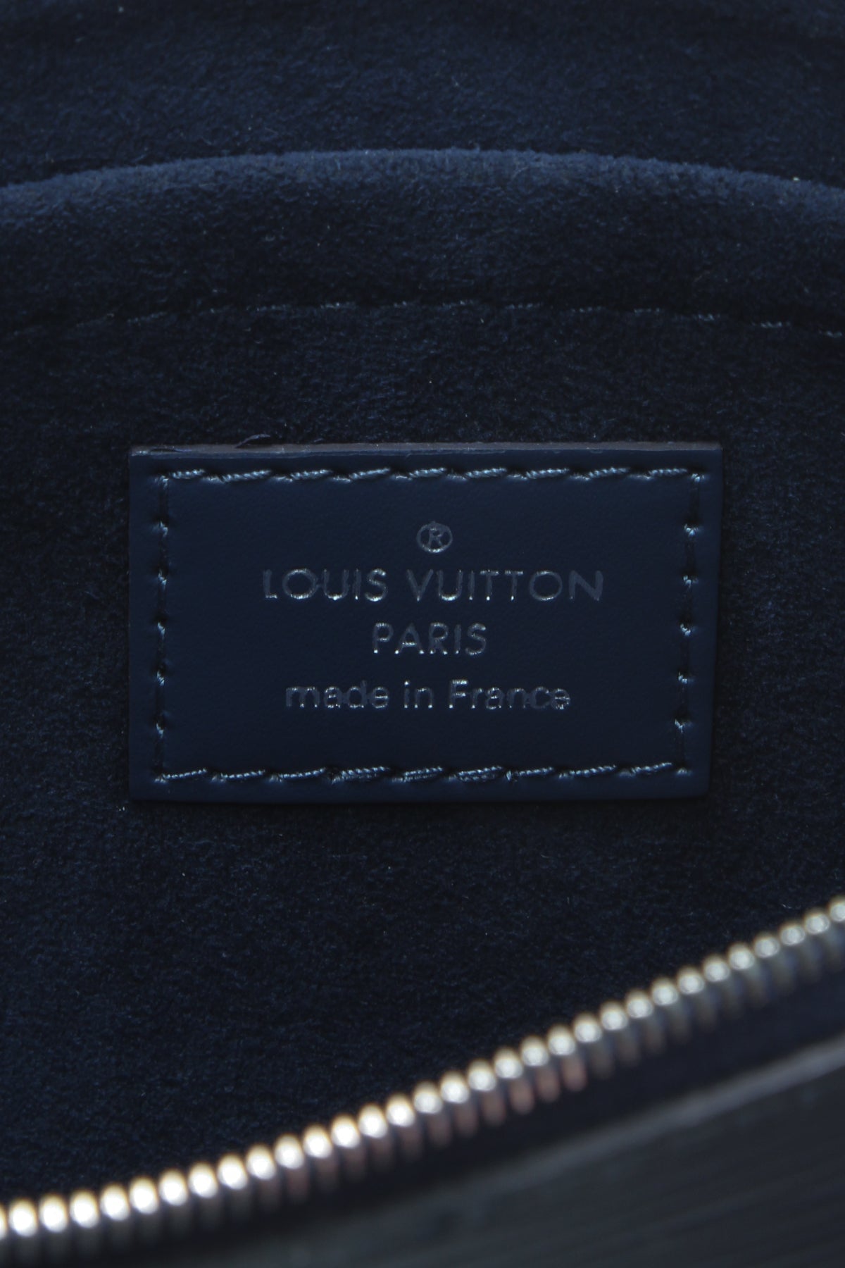 Epi Neverfull Pouch Wristlet - Indigo