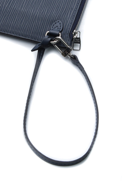 Epi Neverfull Pouch Wristlet - Indigo