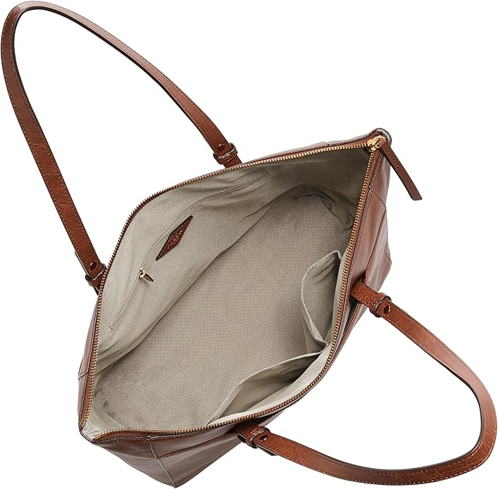 Fossil Women's Rachel Tote Purse Handbag Brown