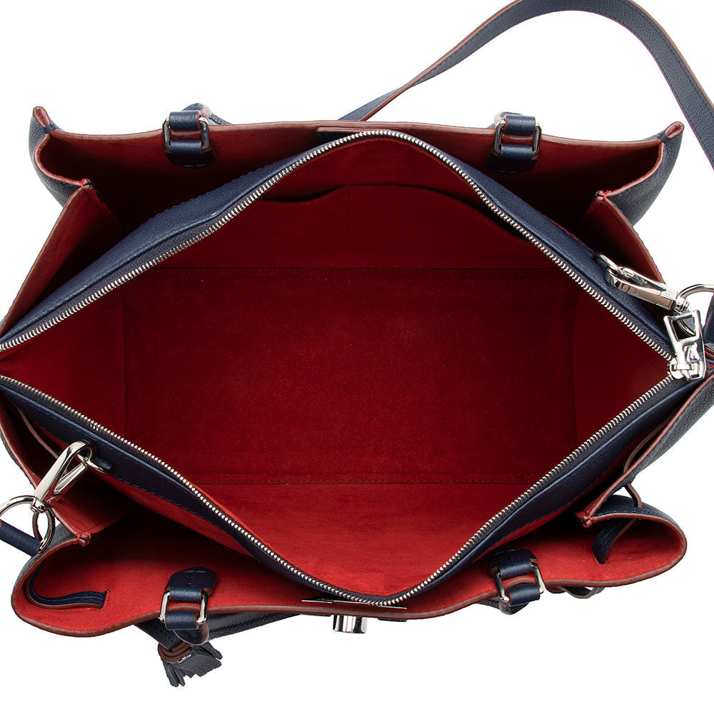 Louis Vuitton Calfskin Lockmeto Tote (SHF-14307)